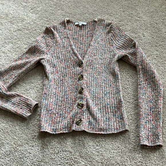 Madewell Sweaters - Madewell cardigan. Marled colors. Beige orange and green. Excellent condition